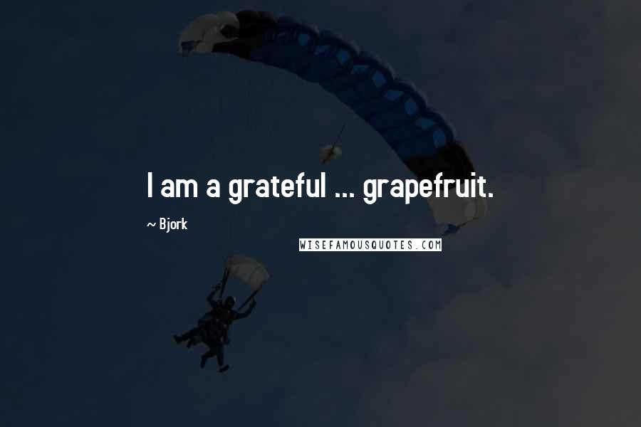 Bjork Quotes: I am a grateful ... grapefruit.