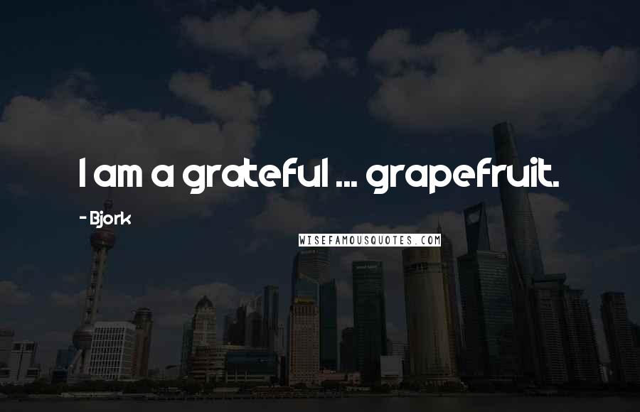 Bjork Quotes: I am a grateful ... grapefruit.