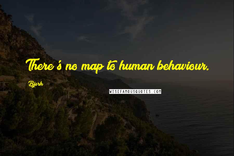 Bjork Quotes: There's no map to human behaviour.