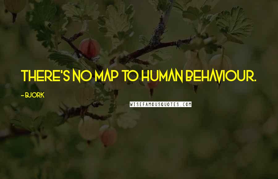 Bjork Quotes: There's no map to human behaviour.