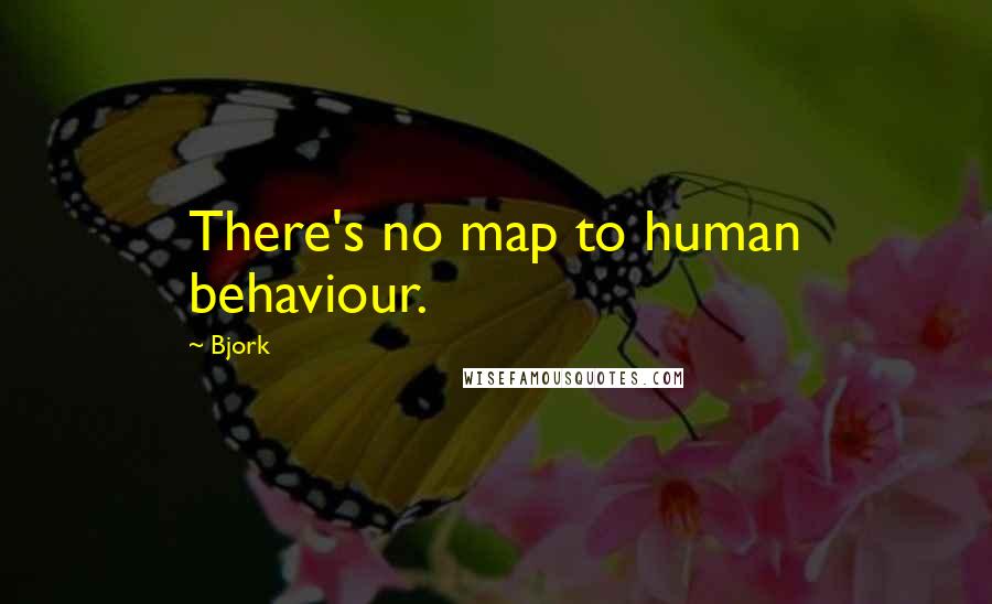 Bjork Quotes: There's no map to human behaviour.
