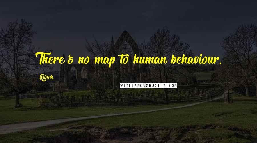Bjork Quotes: There's no map to human behaviour.