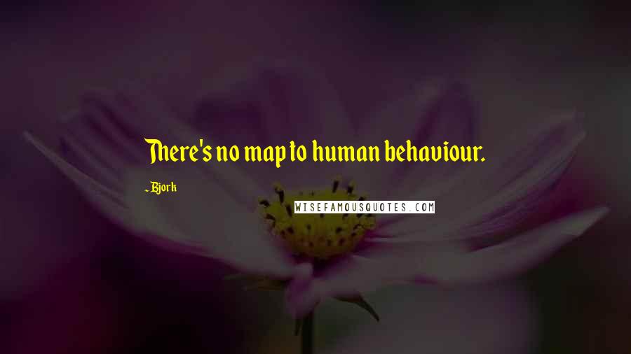 Bjork Quotes: There's no map to human behaviour.