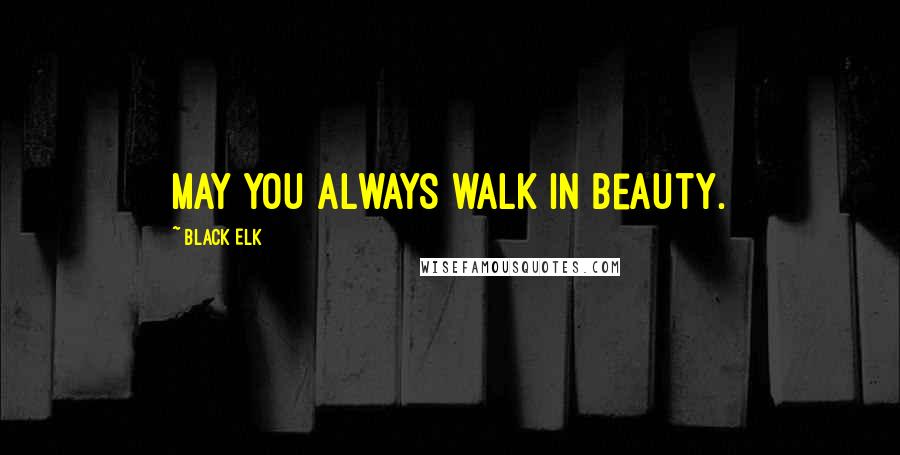 Black Elk Quotes: May you always walk in Beauty.