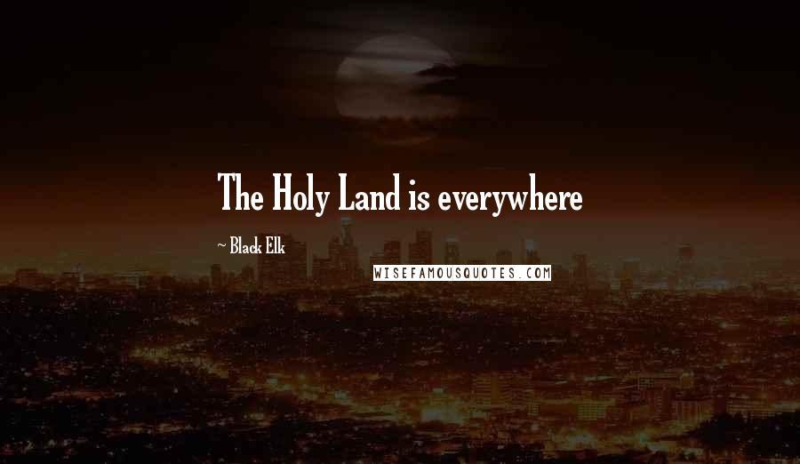 Black Elk Quotes: The Holy Land is everywhere