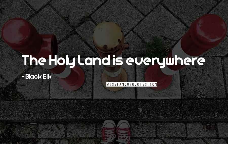 Black Elk Quotes: The Holy Land is everywhere