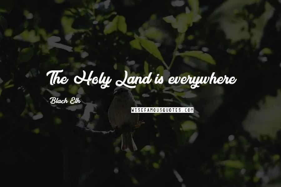 Black Elk Quotes: The Holy Land is everywhere