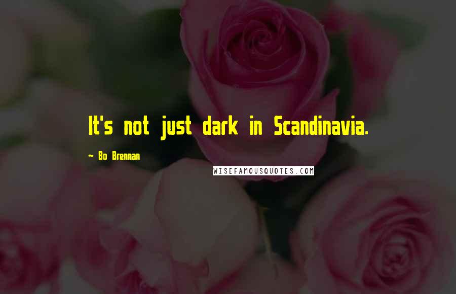 Bo Brennan Quotes: It's not just dark in Scandinavia.