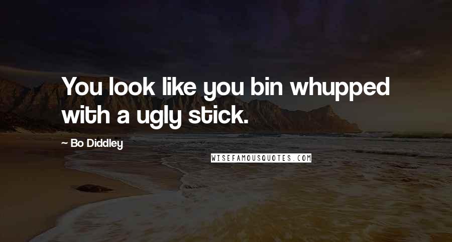 Bo Diddley Quotes: You look like you bin whupped with a ugly stick.