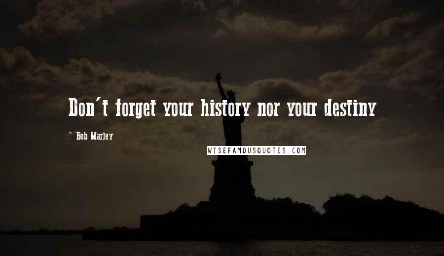 Bob Marley Quotes: Don't forget your history nor your destiny