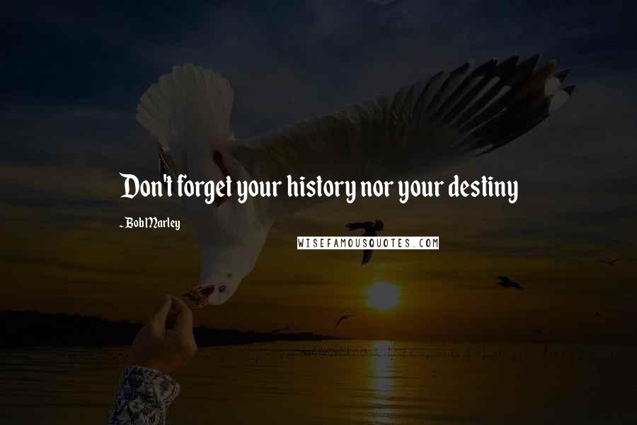 Bob Marley Quotes: Don't forget your history nor your destiny