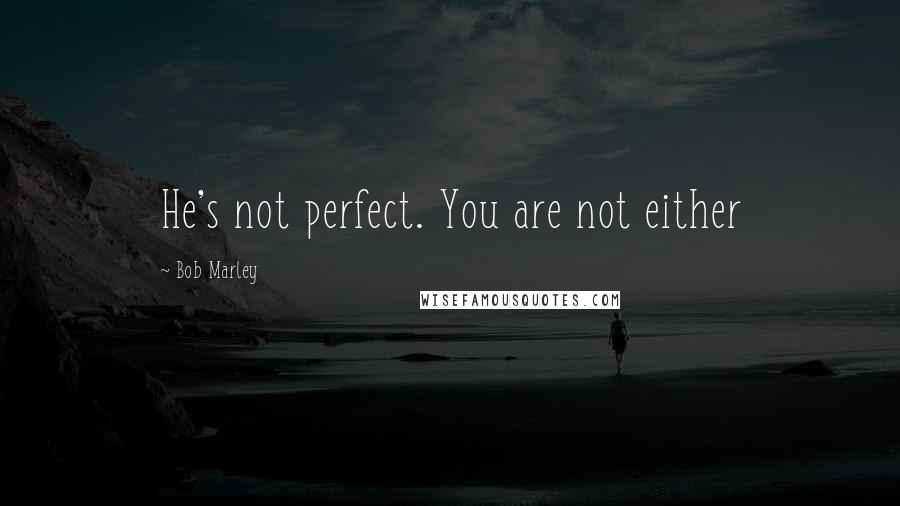 Bob Marley Quotes: He's not perfect. You are not either