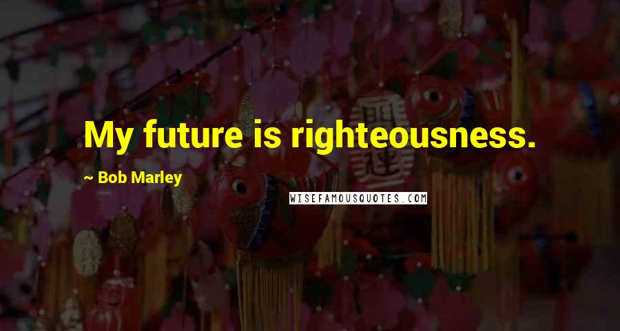 Bob Marley Quotes: My future is righteousness.