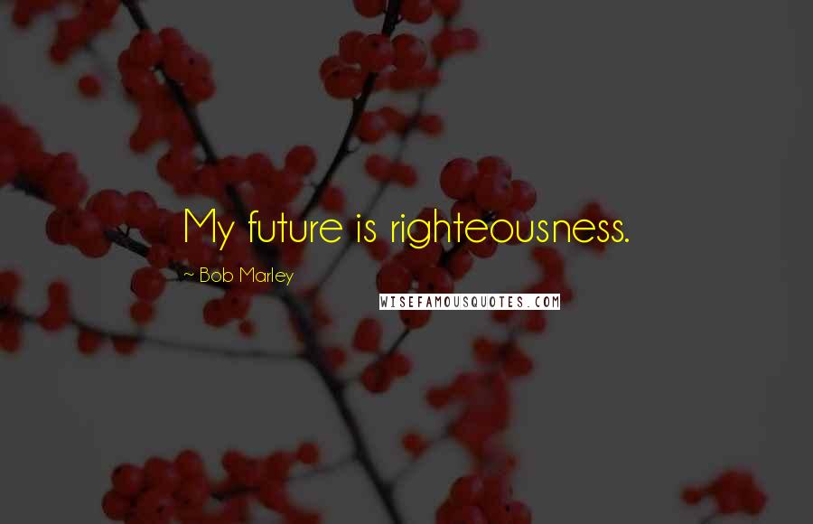 Bob Marley Quotes: My future is righteousness.