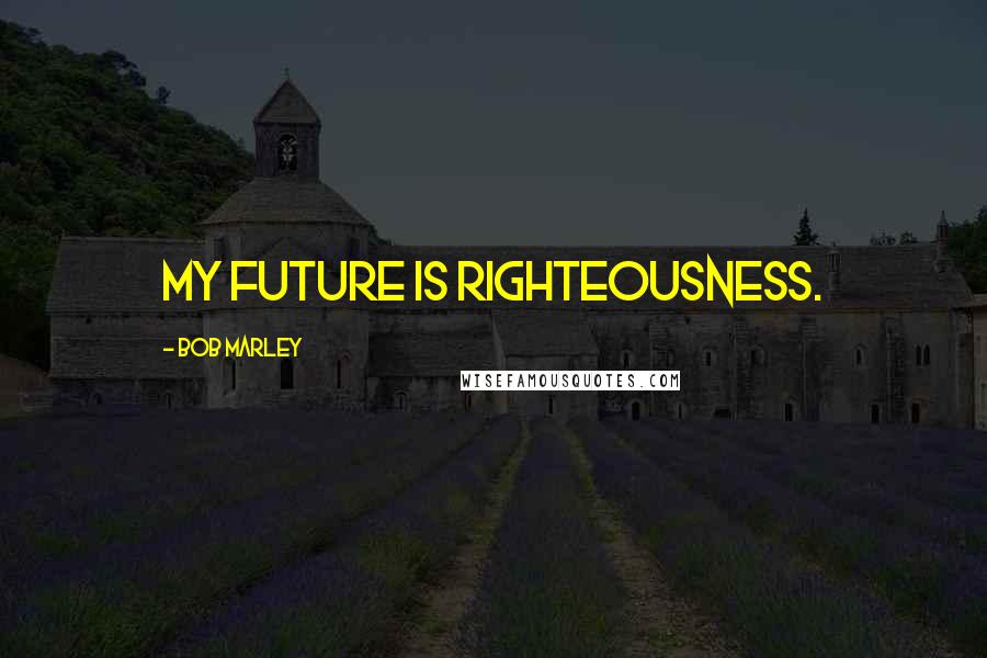 Bob Marley Quotes: My future is righteousness.