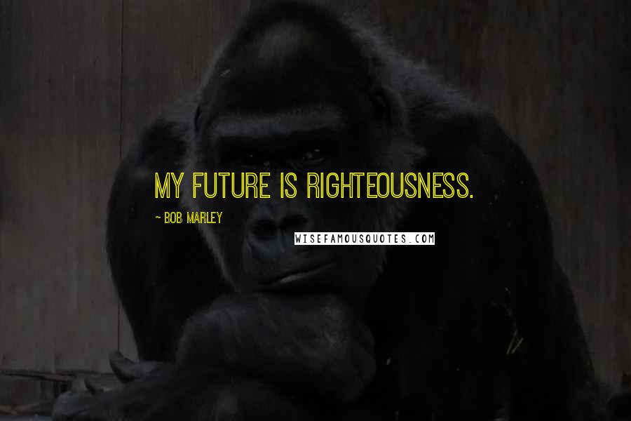 Bob Marley Quotes: My future is righteousness.