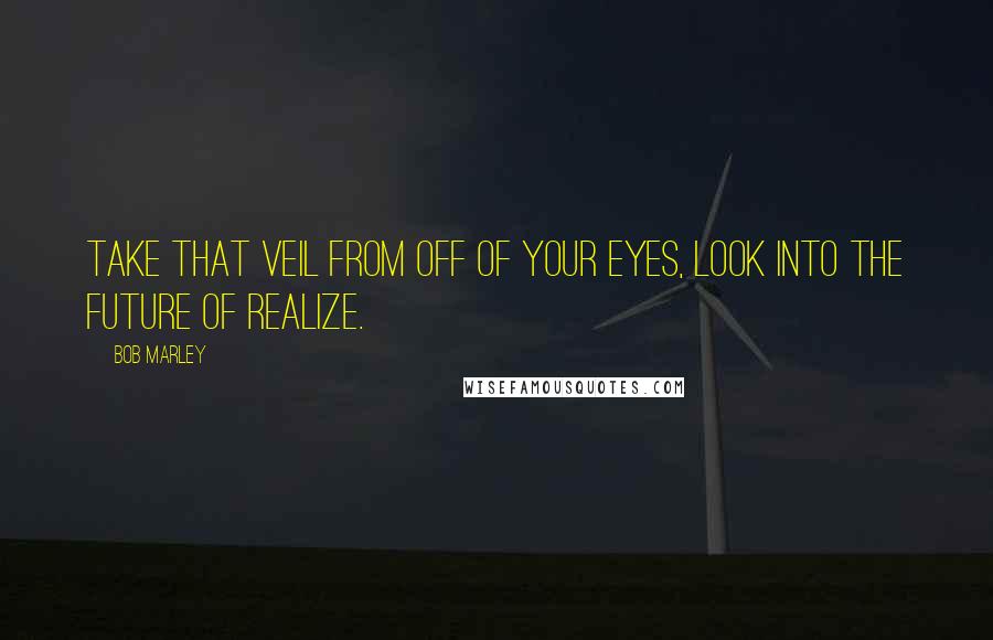 Bob Marley Quotes: Take that veil from off of your eyes, look into the future of realize.