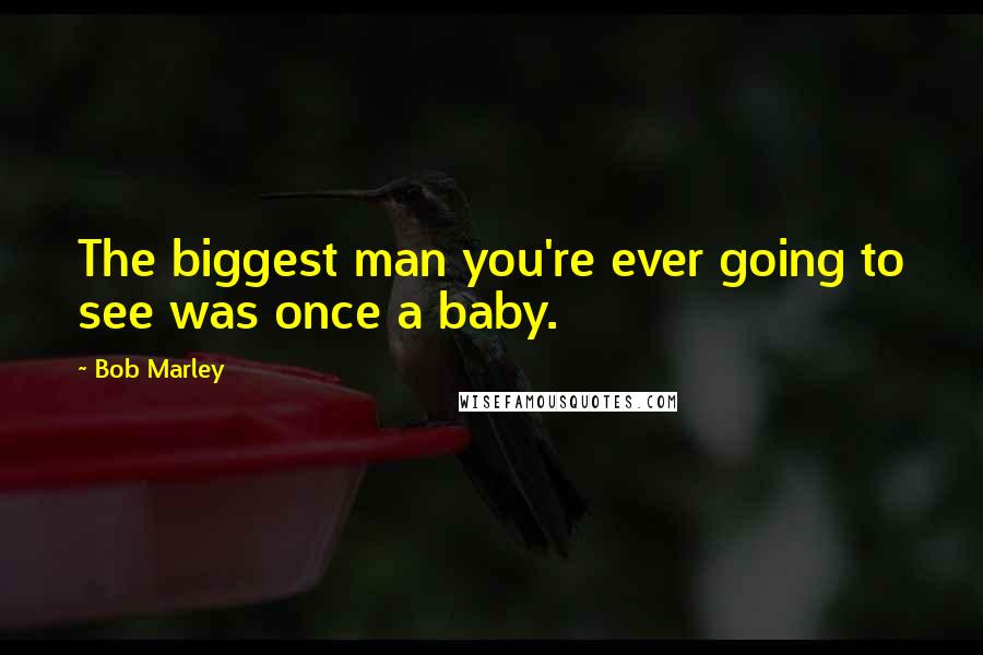 Bob Marley Quotes: The biggest man you're ever going to see was once a baby.