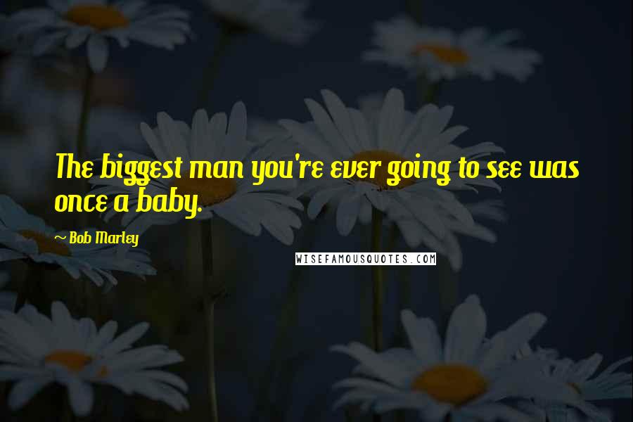 Bob Marley Quotes: The biggest man you're ever going to see was once a baby.