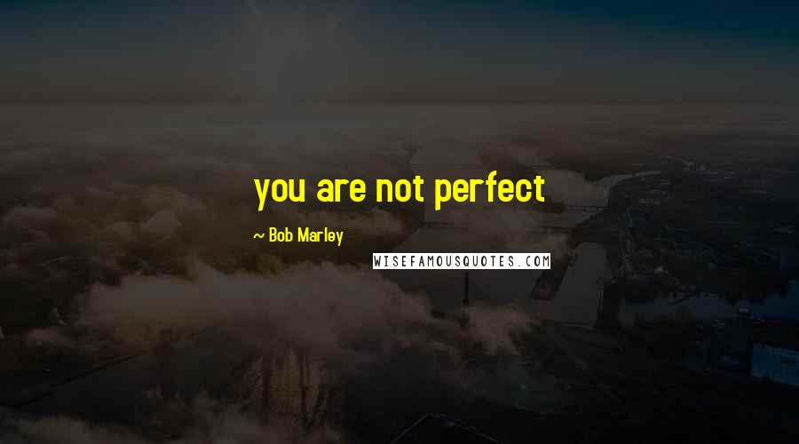 Bob Marley Quotes: you are not perfect