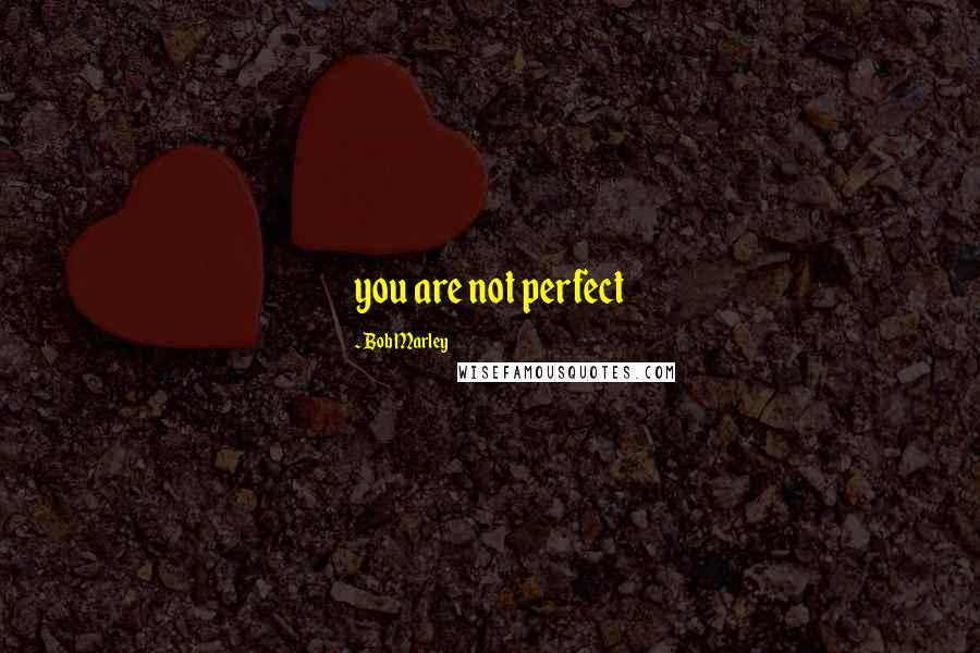 Bob Marley Quotes: you are not perfect