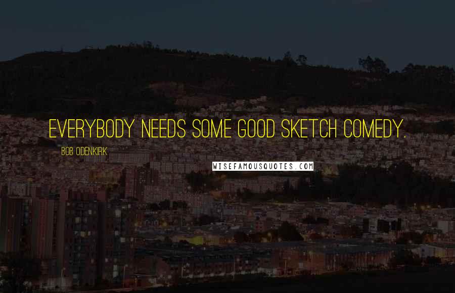Bob Odenkirk Quotes: Everybody needs some good sketch comedy.