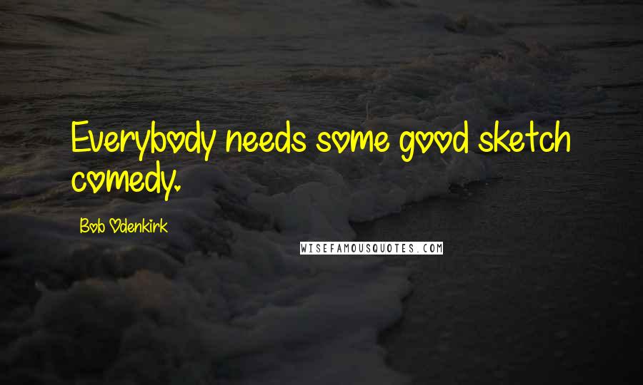 Bob Odenkirk Quotes: Everybody needs some good sketch comedy.