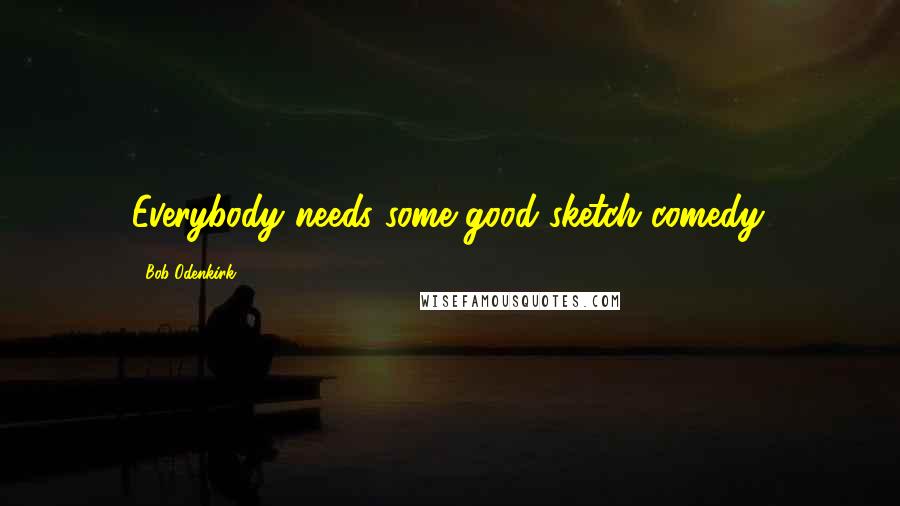 Bob Odenkirk Quotes: Everybody needs some good sketch comedy.