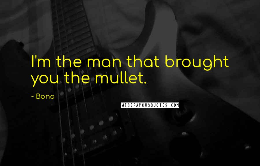 Bono Quotes: I'm the man that brought you the mullet.