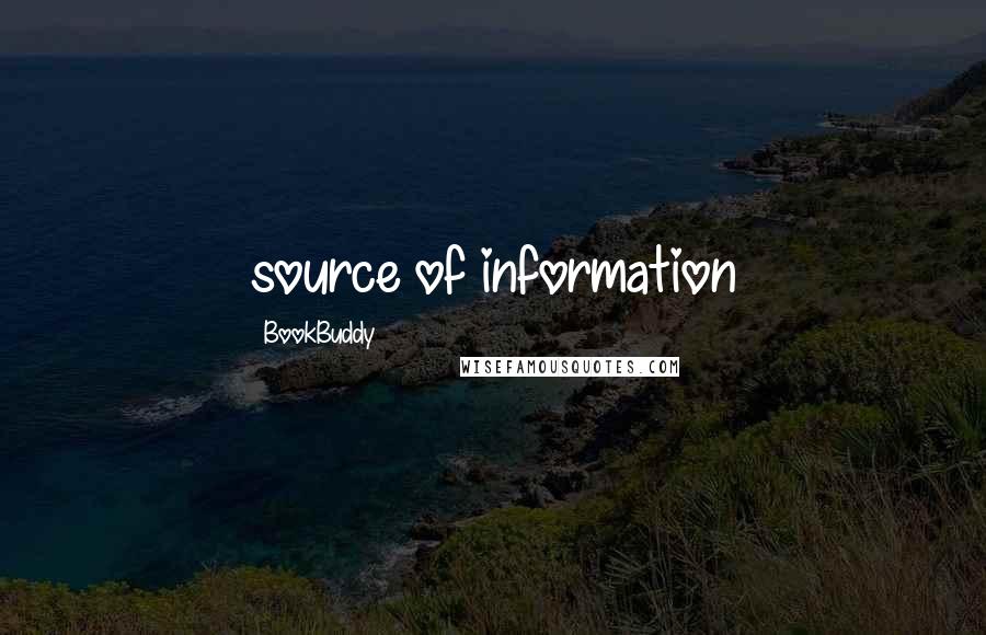 BookBuddy Quotes: source of information