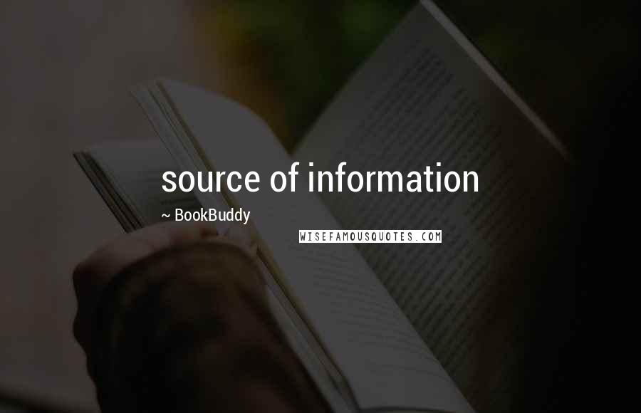 BookBuddy Quotes: source of information