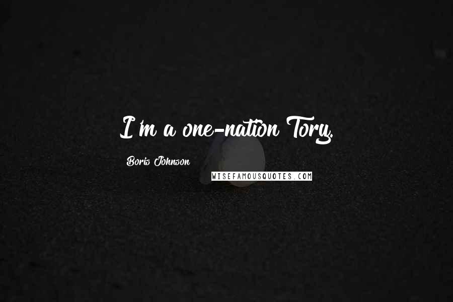 Boris Johnson Quotes: I'm a one-nation Tory.