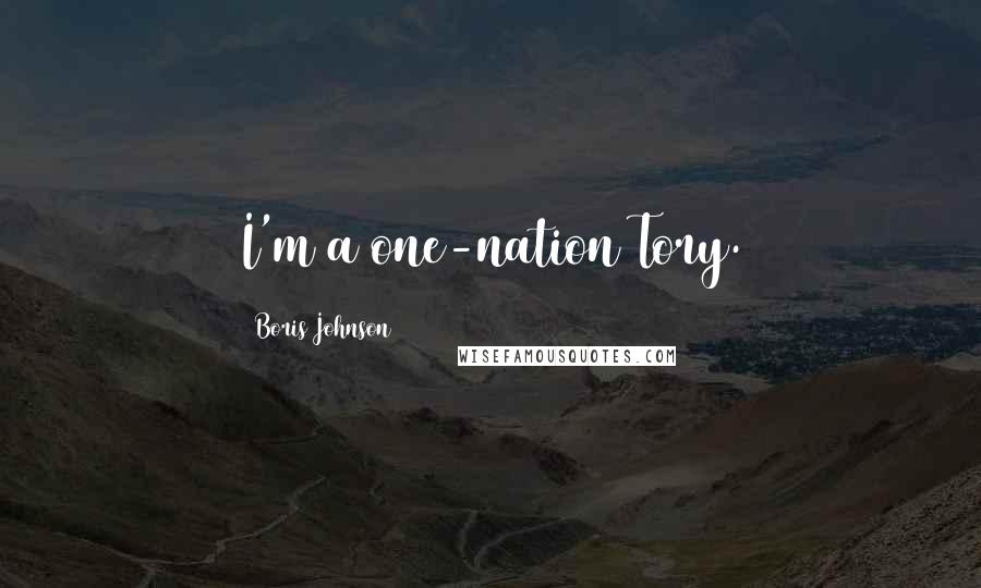 Boris Johnson Quotes: I'm a one-nation Tory.