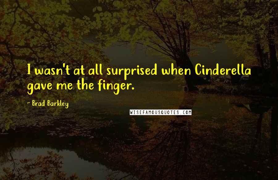 Brad Barkley Quotes: I wasn't at all surprised when Cinderella gave me the finger.