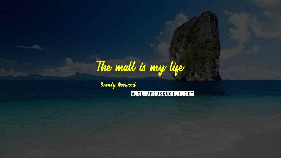 Brandy Norwood Quotes: The mall is my life.