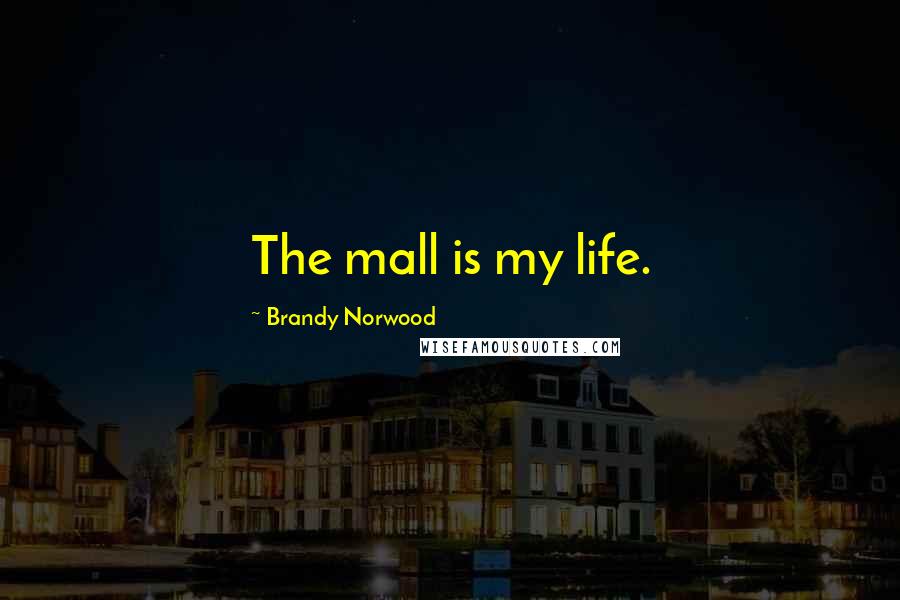 Brandy Norwood Quotes: The mall is my life.