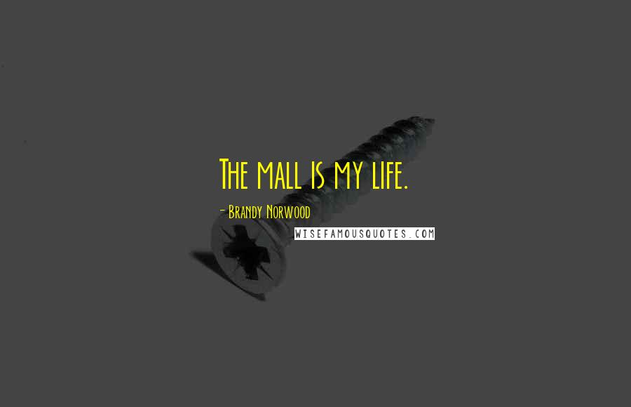 Brandy Norwood Quotes: The mall is my life.