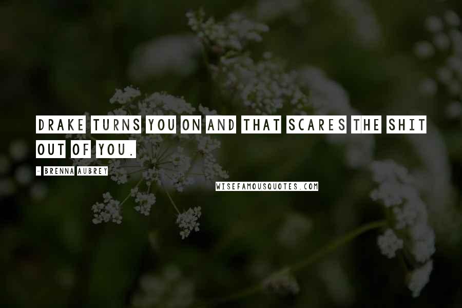 Brenna Aubrey Quotes: Drake turns you on and that scares the shit out of you.