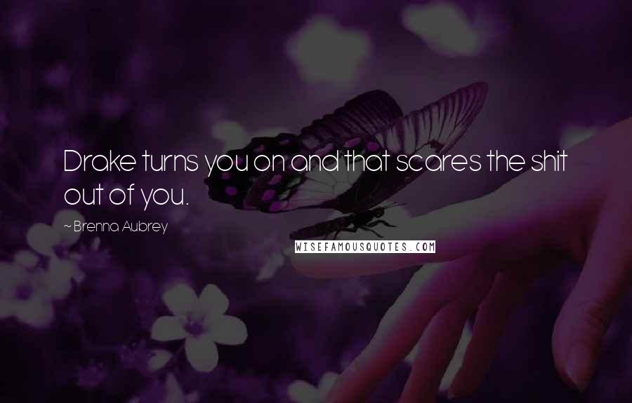 Brenna Aubrey Quotes: Drake turns you on and that scares the shit out of you.