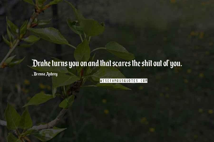 Brenna Aubrey Quotes: Drake turns you on and that scares the shit out of you.