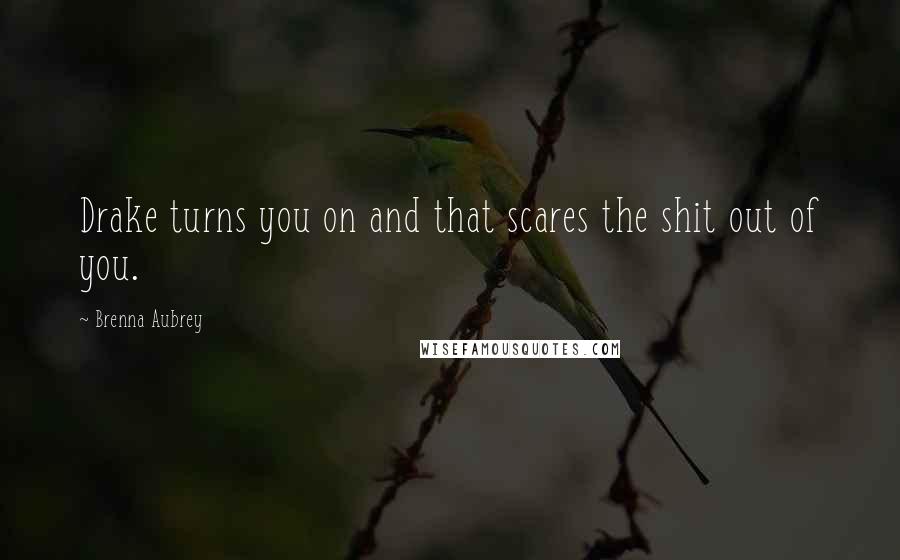 Brenna Aubrey Quotes: Drake turns you on and that scares the shit out of you.