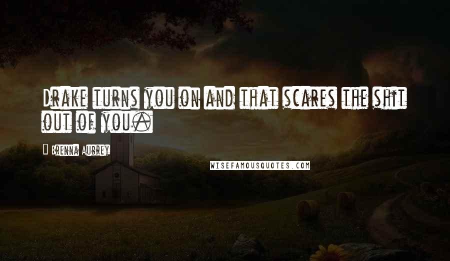 Brenna Aubrey Quotes: Drake turns you on and that scares the shit out of you.