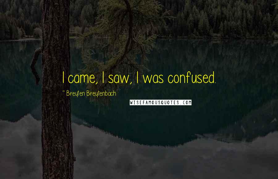 Breyten Breytenbach Quotes: I came, I saw, I was confused.