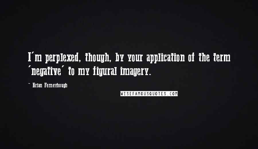 Brian Ferneyhough Quotes: I'm perplexed, though, by your application of the term 'negative' to my figural imagery.