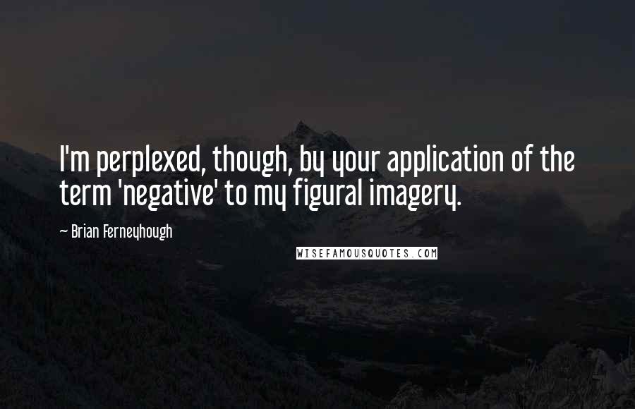 Brian Ferneyhough Quotes: I'm perplexed, though, by your application of the term 'negative' to my figural imagery.