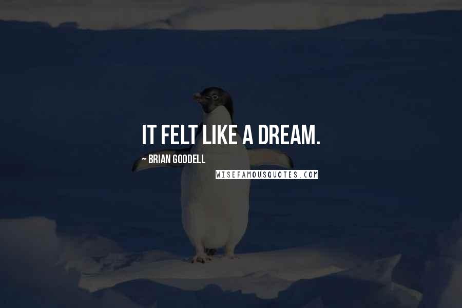 Brian Goodell Quotes: It felt like a dream.