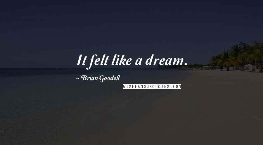 Brian Goodell Quotes: It felt like a dream.