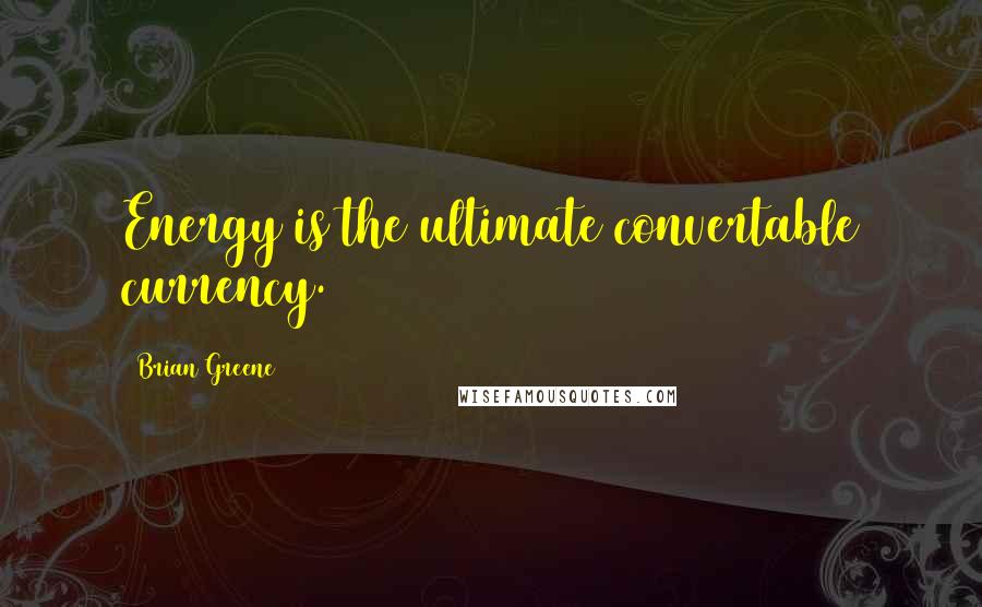 Brian Greene Quotes: Energy is the ultimate convertable currency.