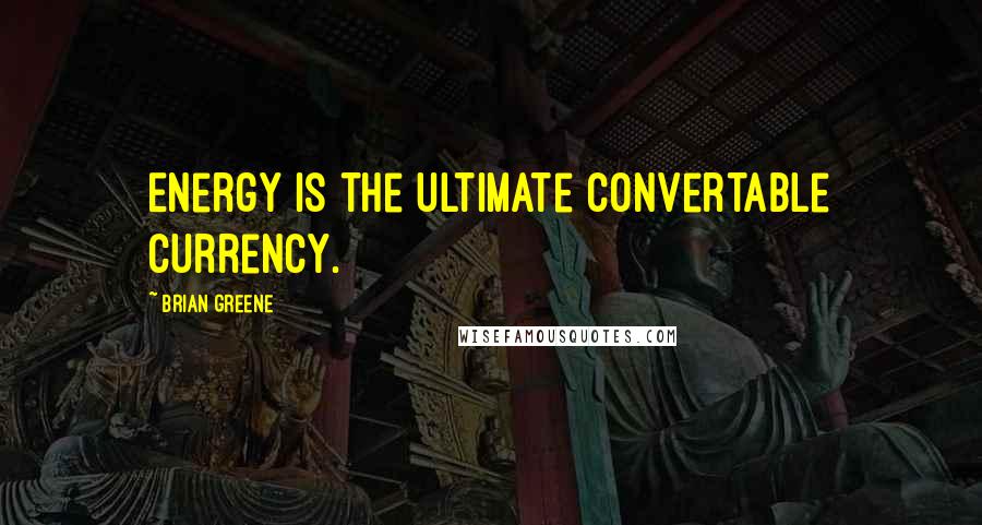 Brian Greene Quotes: Energy is the ultimate convertable currency.