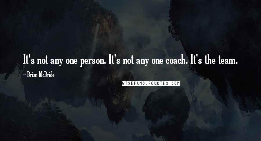 Brian McBride Quotes: It's not any one person. It's not any one coach. It's the team.